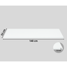 Kit Balcão Gabinete 138cm Carina Branco com Tampo 140cm Branco - 3