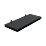 1 Prateleira Preta 25X10 Com Suporte Flutuante Mdf  Organizadora Decoração Cozinha Quarto Banheiro - 2