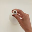 Ver imagem 5 de Vaso Decorativo Enfeite Casa Cerâmica 38x38x38cm Branco
