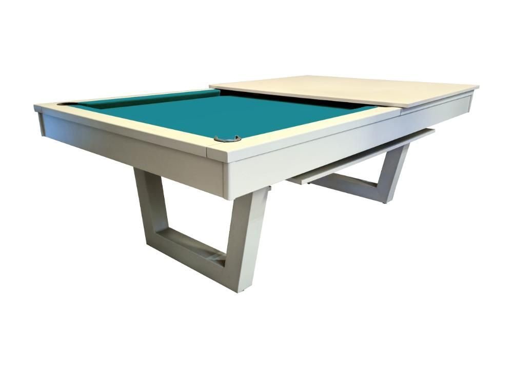 Mesa de Sinuca/bilhar com Tampo de Jantar Cor Nude - 2,00 X 1,10 - Azul Petróleo