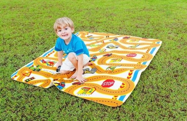 Tapete Infantil 130x200M Tecil Pista - 1