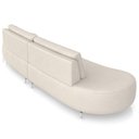 Ver imagem 7 de Sofá 4 Lugares para Sala Living Orgânico Pés Metálicos 260cm Shui P08 Veludo Bege - Lyam Decor