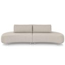 Ver imagem 3 de Sofá 4 Lugares para Sala Living Orgânico Pés Metálicos 260cm Shui P08 Veludo Bege - Lyam Decor