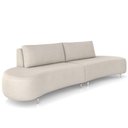 Ver imagem 1 de Sofá 4 Lugares para Sala Living Orgânico Pés Metálicos 260cm Shui P08 Veludo Bege - Lyam Decor