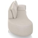 Ver imagem 6 de Sofá 4 Lugares para Sala Living Orgânico Pés Metálicos 260cm Shui P08 Veludo Bege - Lyam Decor