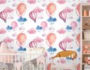 Ver imagem 1 de Papel de Parede Infantil - Balões 3 Arte Destaque 2,50 Metros