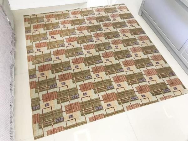 Tapete para Quarto e Sala 1,40x1,50M Silver - 1