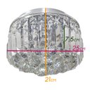 Ver imagem 3 de Lustre Plafon Cristal K9 Transparente Bella Hu1102 4G9 25cm + Lâmpada G9 LED 5W 3000K St931