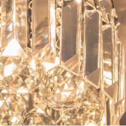 Lustre Plafon Cristal K9 Transparente Bella Hu1102 4G9 25cm St931 - 4