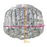 Lustre Plafon Cristal K9 Transparente Bella Hu1102 4G9 25cm St931 - 3