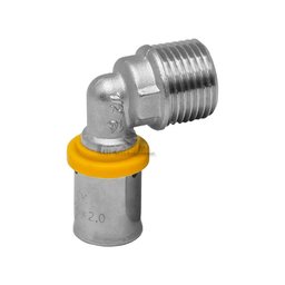 Cotovelo Pex Multicamadas 16mm X 1/2' Macho Gás Druck - 2