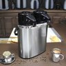 Garrafa Térmica em Aço Inox Leite 2l + Café 2l - 6