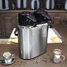 Garrafa Térmica em Aço Inox Leite 2l + Café 2l - 3