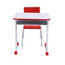 Ver imagem 2 de Kit Escolar Individual Vermelho Mesa Mdf e Cadeira Infantil 03 a 05 Anos