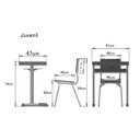 Ver imagem 4 de Kit Escolar Individual Vermelho Mesa Mdf e Cadeira Infantil 03 a 05 Anos