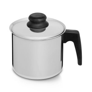 Fervedor com tampa de alumínio polido 14cm Criativa - Nigro (Cód. 7133)