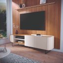 Ver imagem 1 de Rack para TV até 75 Polegadas Flow 180cm com 2 Portas Pés de Aço Moderno Potenza