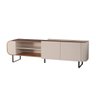 Rack para Tv Flow com 1.80 de Largura e Pés de Aço Off White - Potenza Móveis - 3