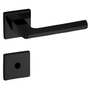 Ver imagem 1 de Fechadura para Porta Quadra Haga Inox Sara 55mm Banheiro / Wc - Preto