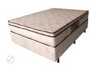Ver imagem 2 de Cama(Box Queen Size+Colchão Mola) 158x198x26 Suede Bege