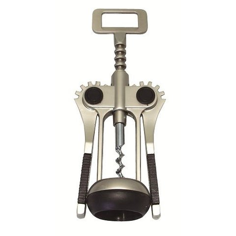 Saca rolha de inox com detalhes emborrachados - Mimo (Cód.5196)