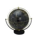 Ver imagem 1 de Globo Terrestre Decorativo em Metal e Mámore Preto 27cm 15572-pl