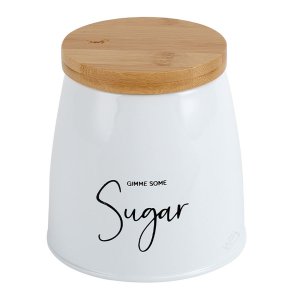 Pote de Açúcar 800ml Aço Carbono 11x12cm - Wp Connect - Branco