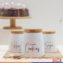 Ver imagem 3 de Pote de Açúcar 800ml Aço Carbono 11x12cm - Wp Connect - Branco