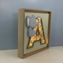 Ver imagem 1 de Quadro Caixa Charme Safari Letra Elefante - QDSF-05A BH BABY KIDS