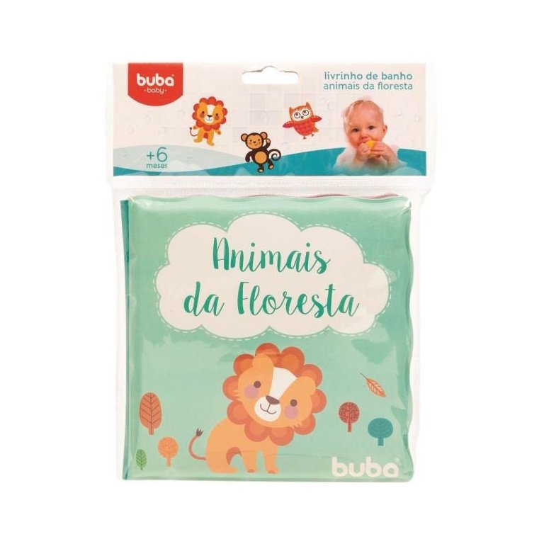 Livrinho de Banho Buba Animais da Floresta