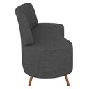 Ver imagem 6 de Sofá 2 Lugares para Sala Living 160cm Pés Palito Tamar K04 Linho Cinza Escuro - Mpozenato