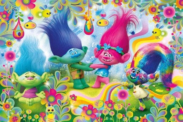 Painel Decorativo Festa Trolls #06 - 150x100 - 1