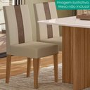 Ver imagem 2 de Kit 2 Cadeiras Estofadas MDF Linea Suede Carvalho Marfim Poliman