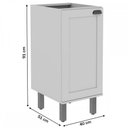 Ver imagem 2 de Balcão de Cozinha 1 Porta Verde Mint 1526 - Genialflex