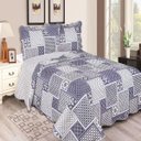 Ver imagem 1 de Colcha Evolution Patchwork Queen 3 Peças Camesa - Isolda