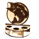 Ver imagem 3 de Porta Garrafa - Copos Mdf 3 Lugares