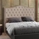 Ver imagem 2 de Cabeceira Cama Box Casal 140 cm P05 Grécia Linho Bege Escuro - Lyam Decor