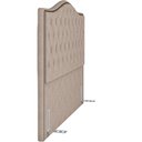 Ver imagem 5 de Cabeceira Cama Box Casal 140 cm P05 Grécia Linho Bege Escuro - Lyam Decor