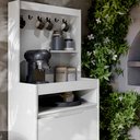 Ver imagem 5 de Aparador Buffet Cantinho do Café Flow 2 Portas com Pés em Madeira - Rede Móveis