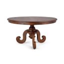 Ver imagem 1 de Mesa de Jantar Redonda em Madeira Maciça 6 lugares Phil 140cm - Canela