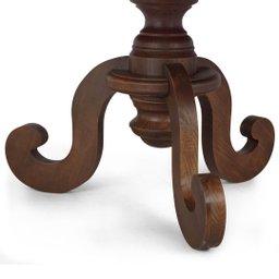 Mesa de Jantar Redonda em Madeira Maciça 6 lugares Phil 140cm - Canela - 7