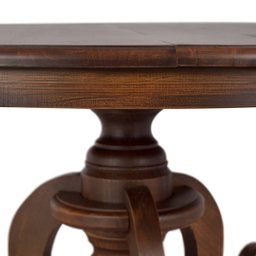 Mesa de Jantar Redonda em Madeira Maciça 6 lugares Phil 140cm - Canela - 6