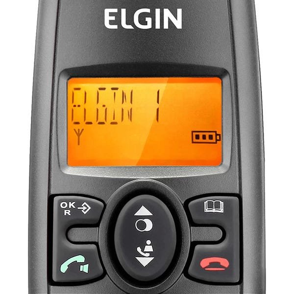 Telefone sem Fio com Identificador Chamadas Elgin Tsf 7001 Preto com Viva Voz - 2
