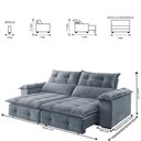 Ver imagem 3 de Sofá Retrátil e Reclinável Atlas 2,10m 03 Lugares Mola Ensacada TXR