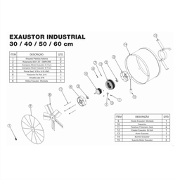 Exaustor Axial 40cm Venti-Delta 220v - 3