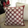 Capa Almofada Corte A Laser Provence Tela 50x50cm - Vermelho escuro - 5