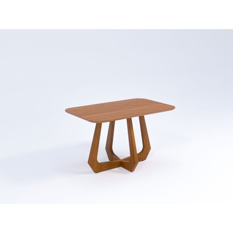 Mesa Bromélia 130x80cm Base Tauari MDF e Tampo  Acabamento Laminado
