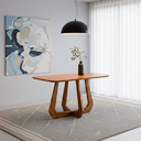 Ver imagem 2 de Mesa Bromélia 130x80cm Base Tauari MDF e Tampo Acabamento Laminado
