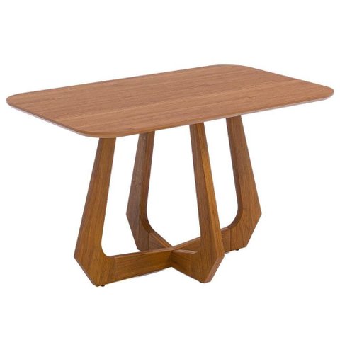 Mesa de Jantar 4 Lugares Tampo MDF 130X80 cm 21160 Cinamomo Natuem