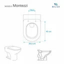 Ver imagem 3 de Assento Sanitario Poliester com Amortecedor Montezzi Cinza Claro para Vaso Belize